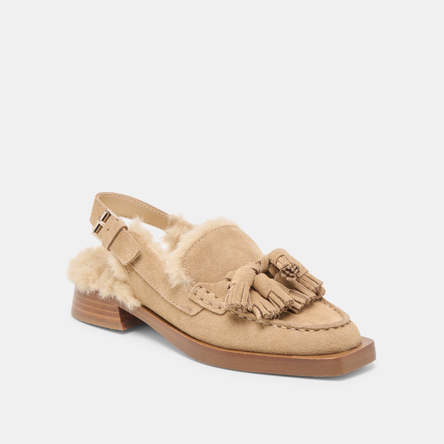 Dolce Vita Hamlit Plush Dk Taupe Suede Loafers