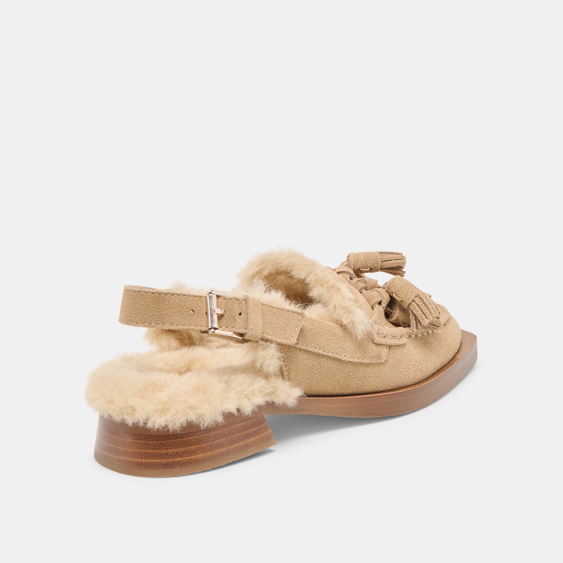Dolce Vita Hamlit Plush Dk Taupe Suede Loafers