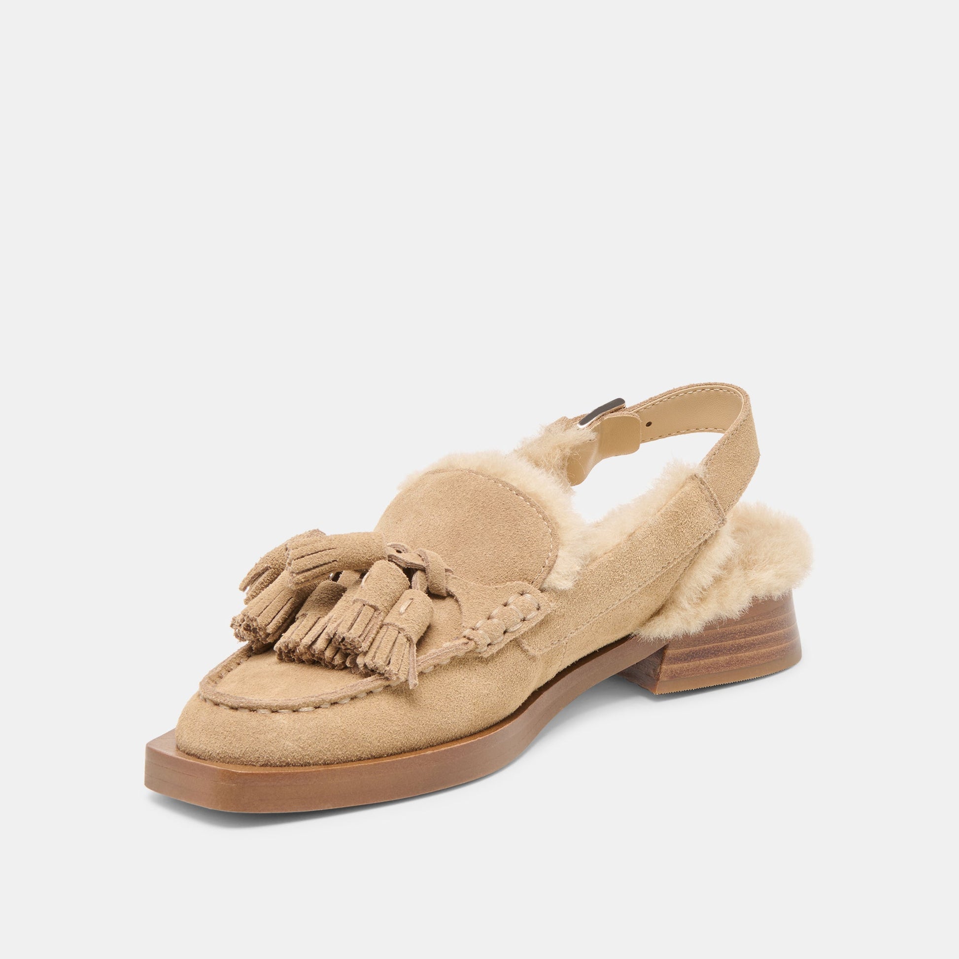 Dolce Vita Hamlit Plush Dk Taupe Suede Loafers