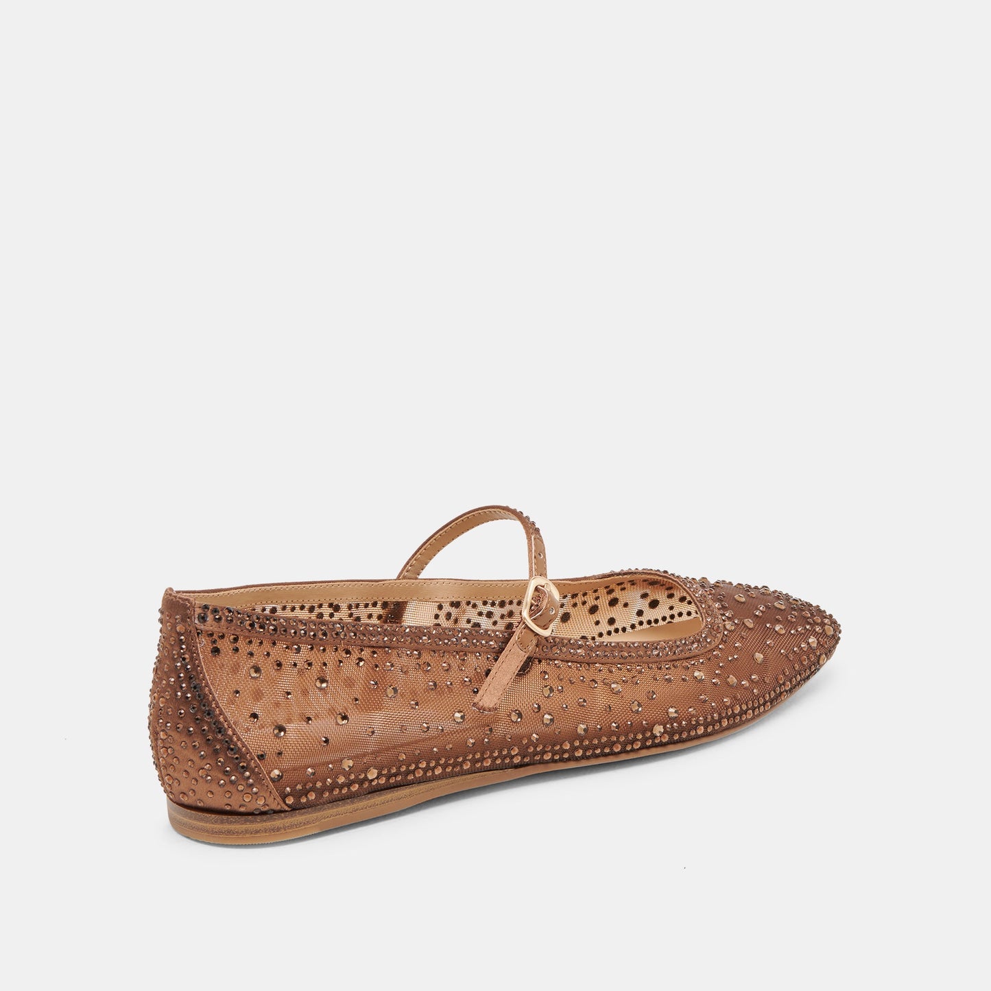 Dolce Vita REYES CRYSTAL BALLET FLATS MID BROWN MESH