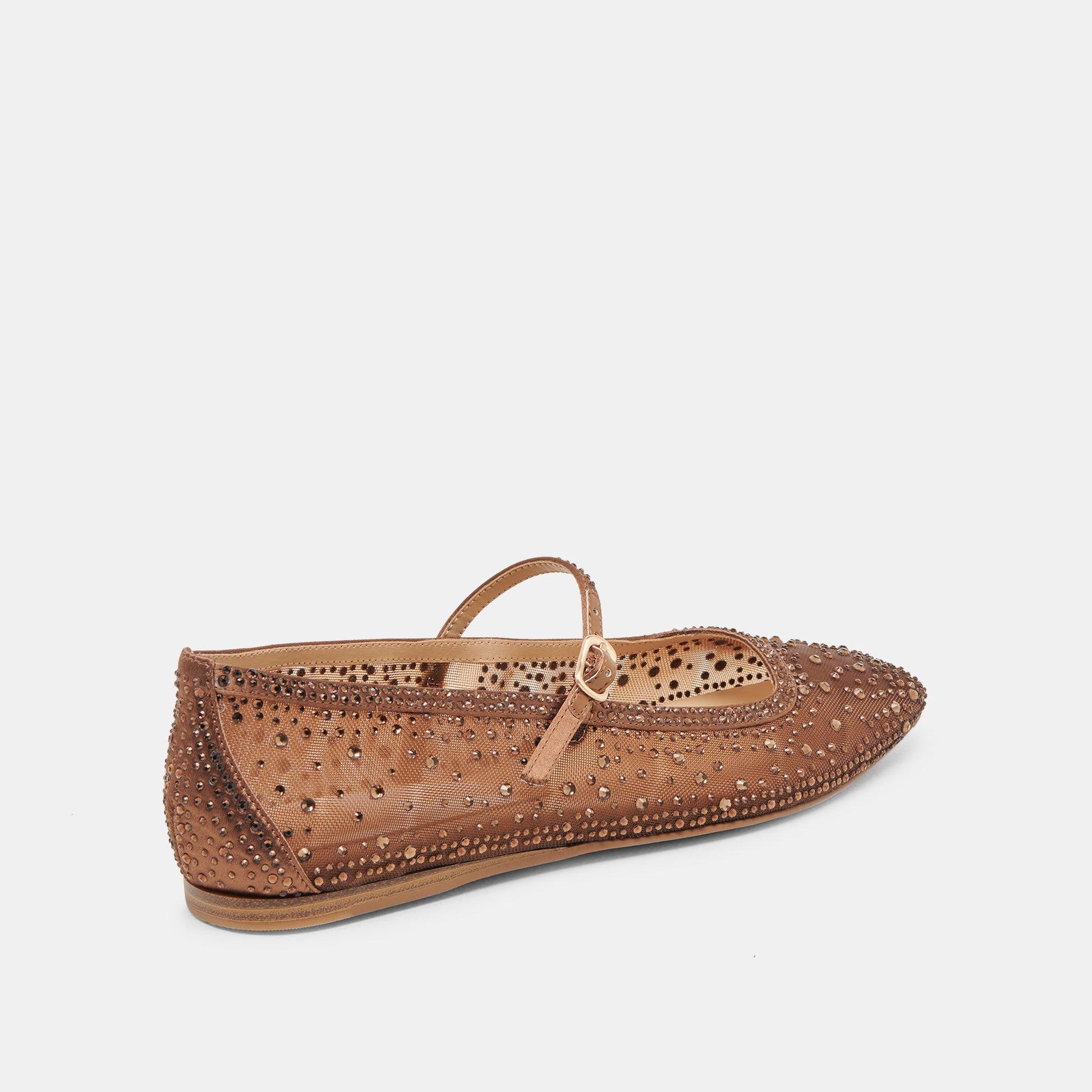 Dolce Vita REYES CRYSTAL BALLET FLATS MID BROWN MESH