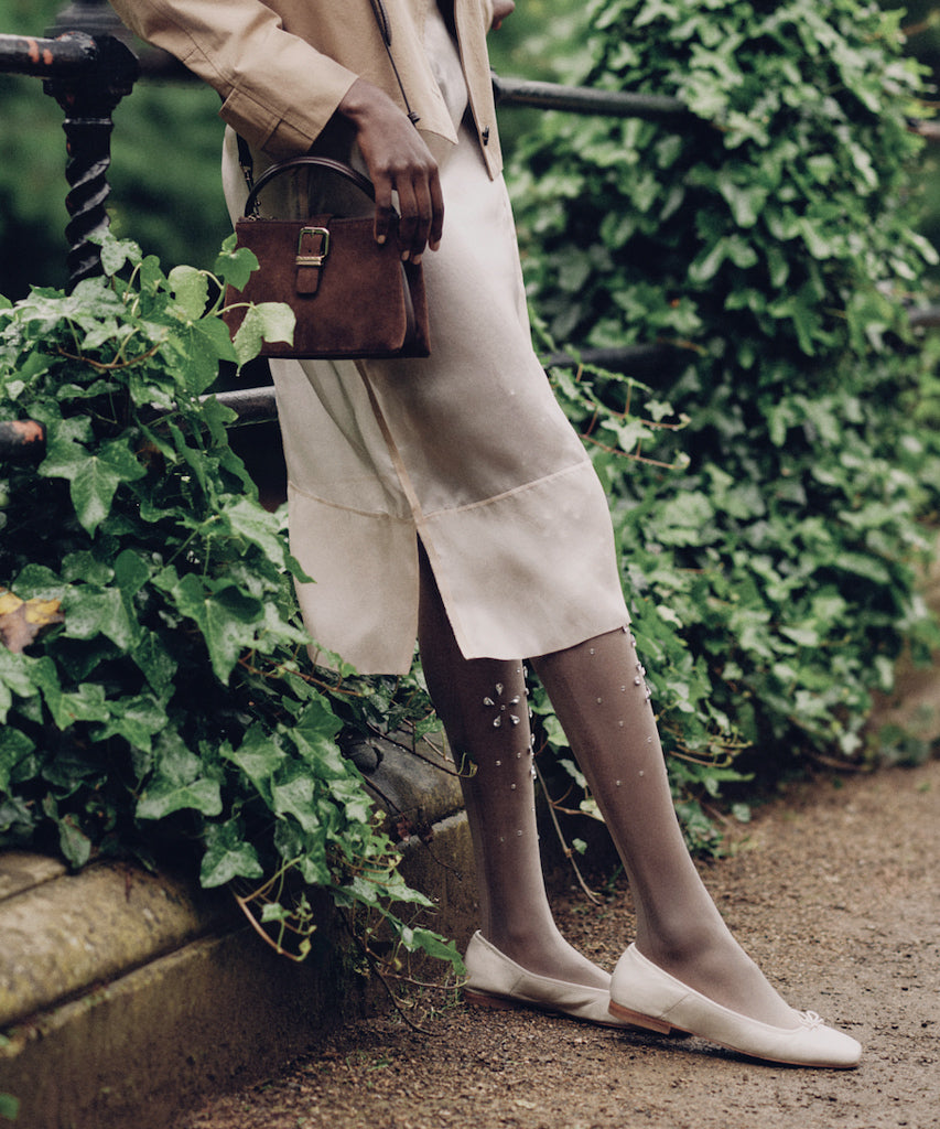 Dolce Vita Anisa Ballet Flats CREME CRINKLE PATENT