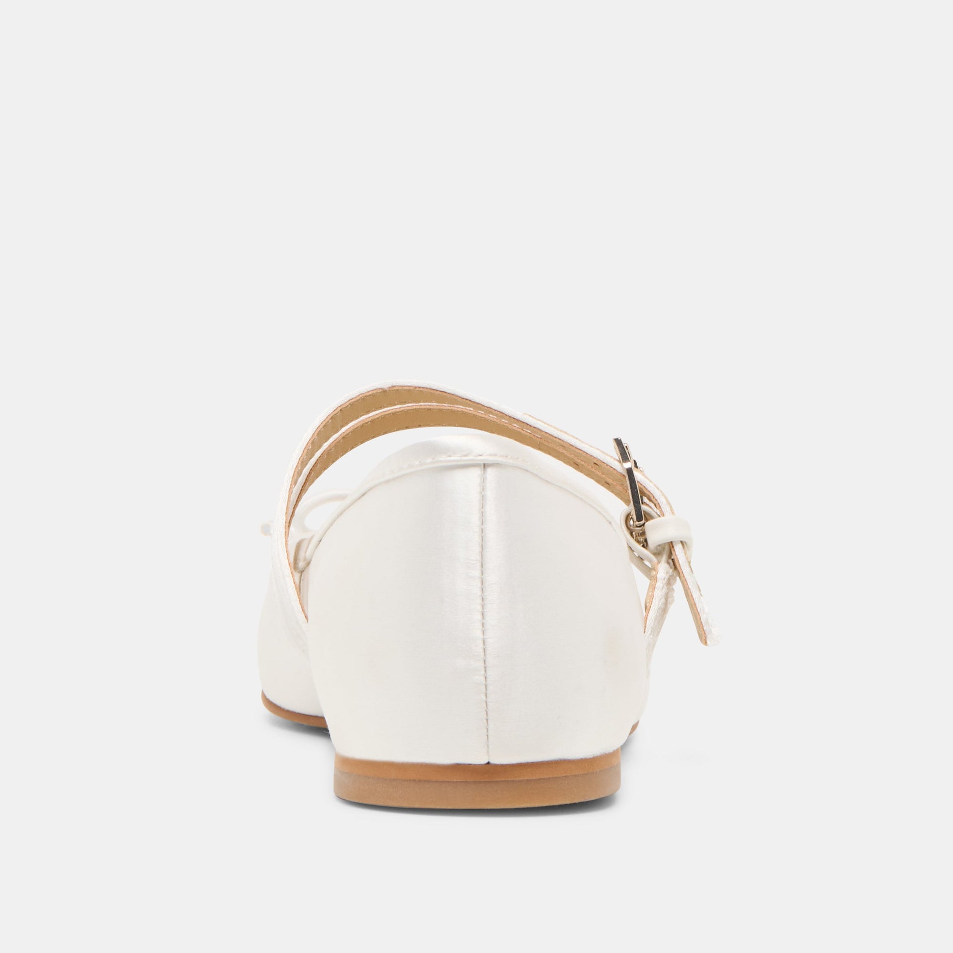 Dolce Vita Gibsen True White Satin Ballet Flats