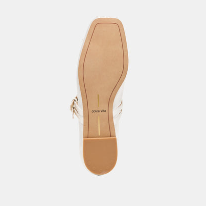 Dolce Vita Gibsen True White Satin Ballet Flats