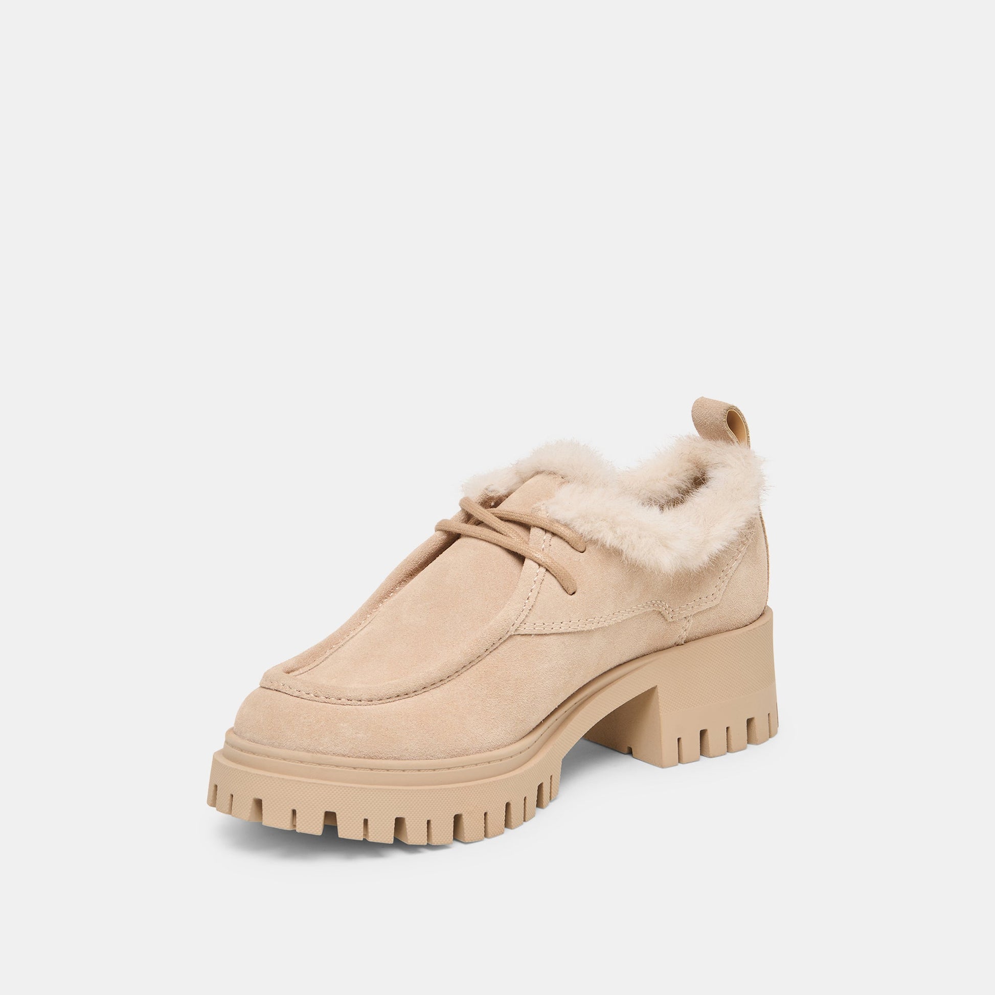 Dolce Vita Milza Plush Dune Suede Loafers