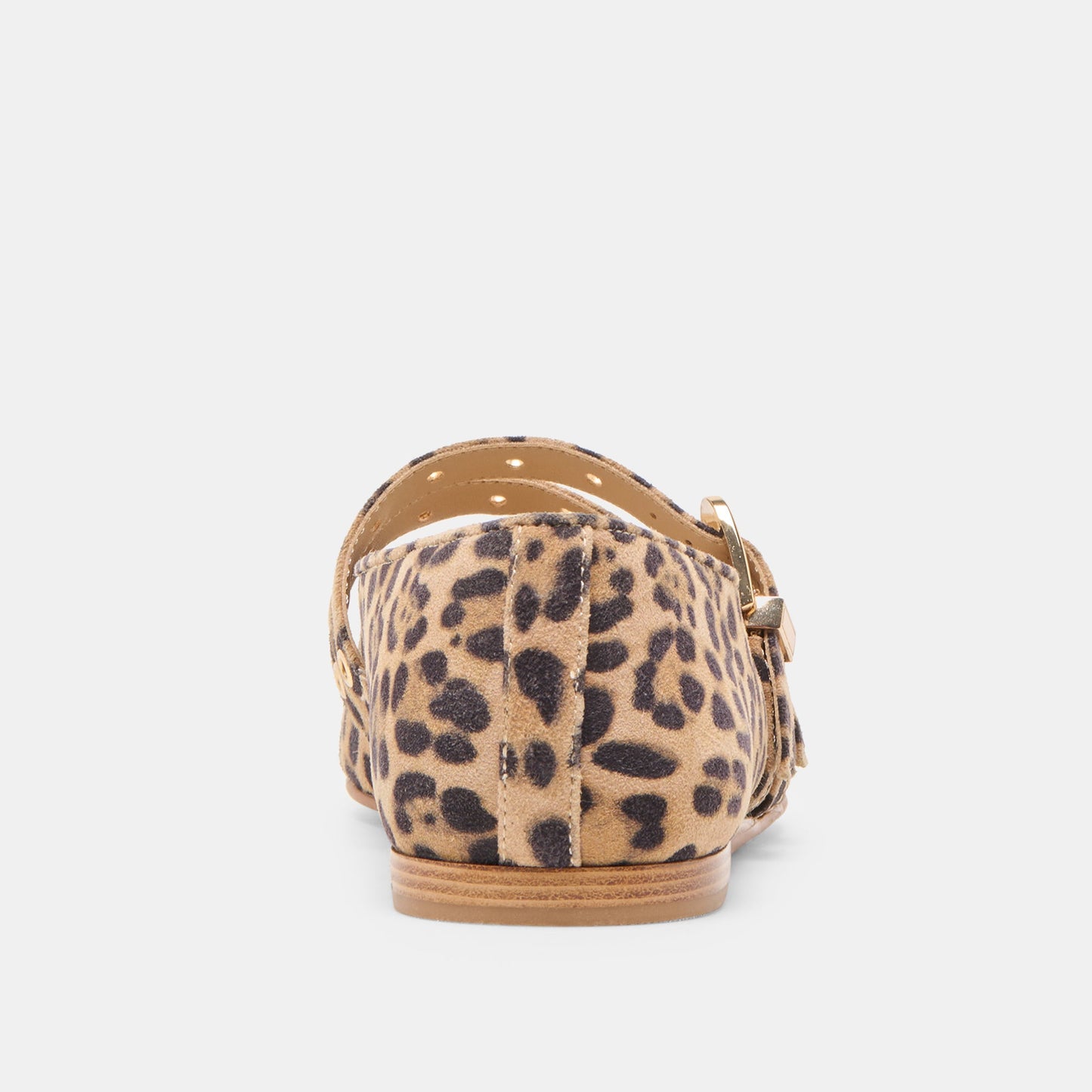 Dolce Vita Baylee Grommet Dk Leopard Printed Suede Ballet Flats
