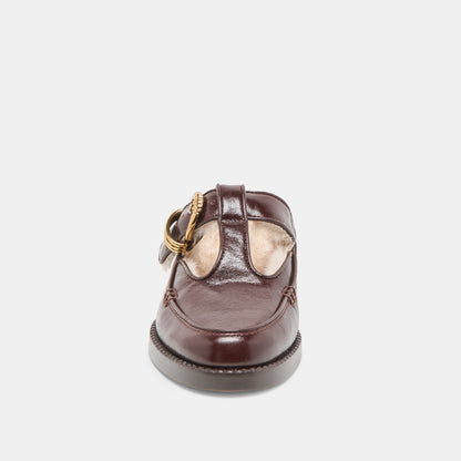 Dolce Vita Harlah Plush Chocolate Leather Flats