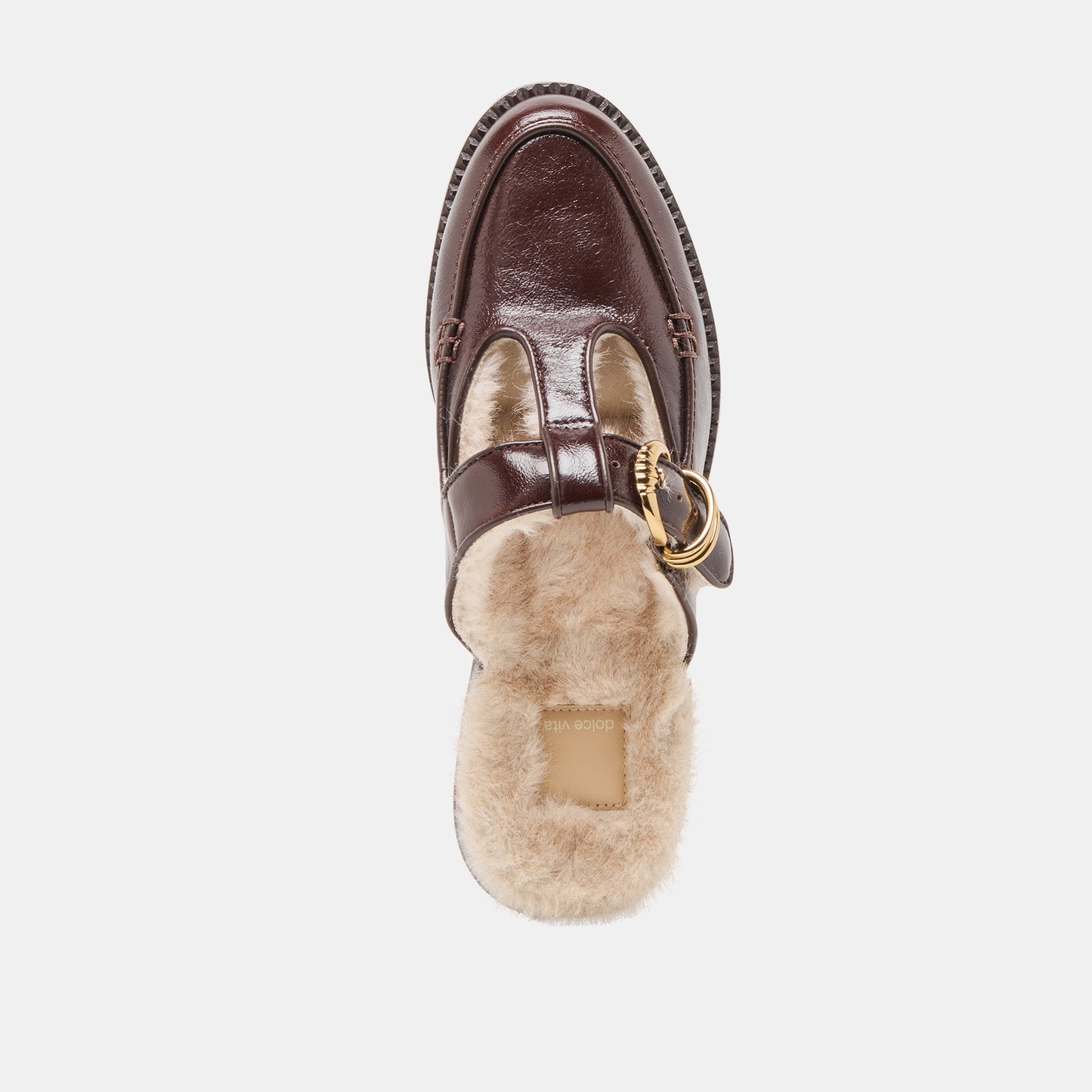 Dolce Vita Harlah Plush Chocolate Leather Flats