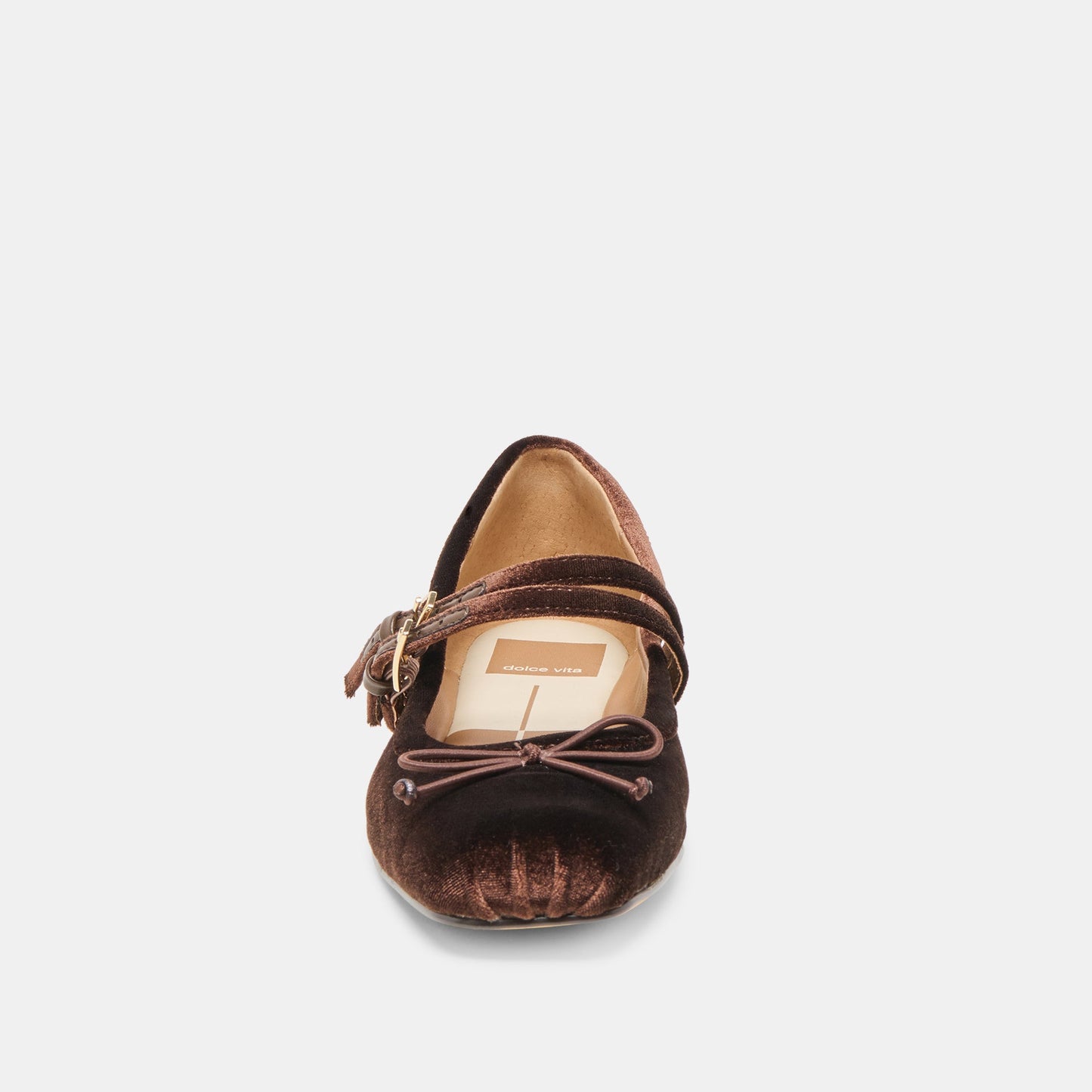 Dolce Vita Gibsen Chocolate Velvet Ballet Flats
