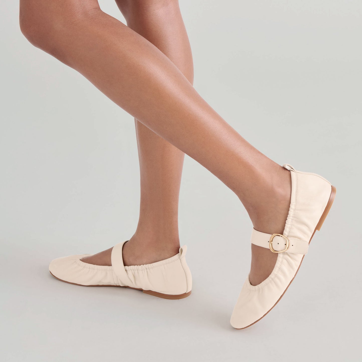 Dolce Vita Caely Bone Leather Ballet Flats