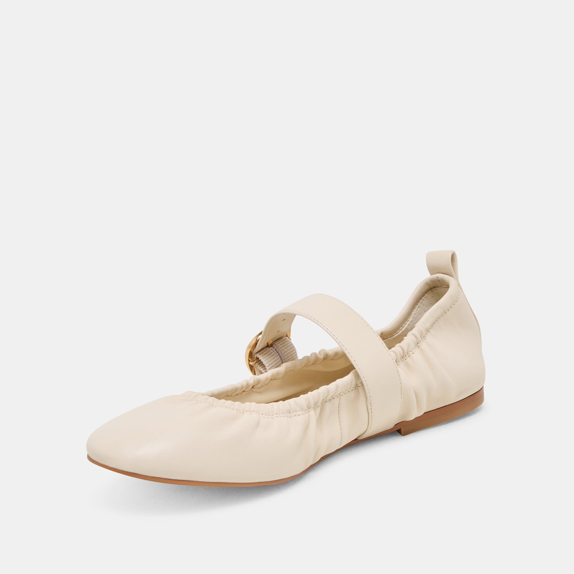 Dolce Vita Caely Bone Leather Ballet Flats