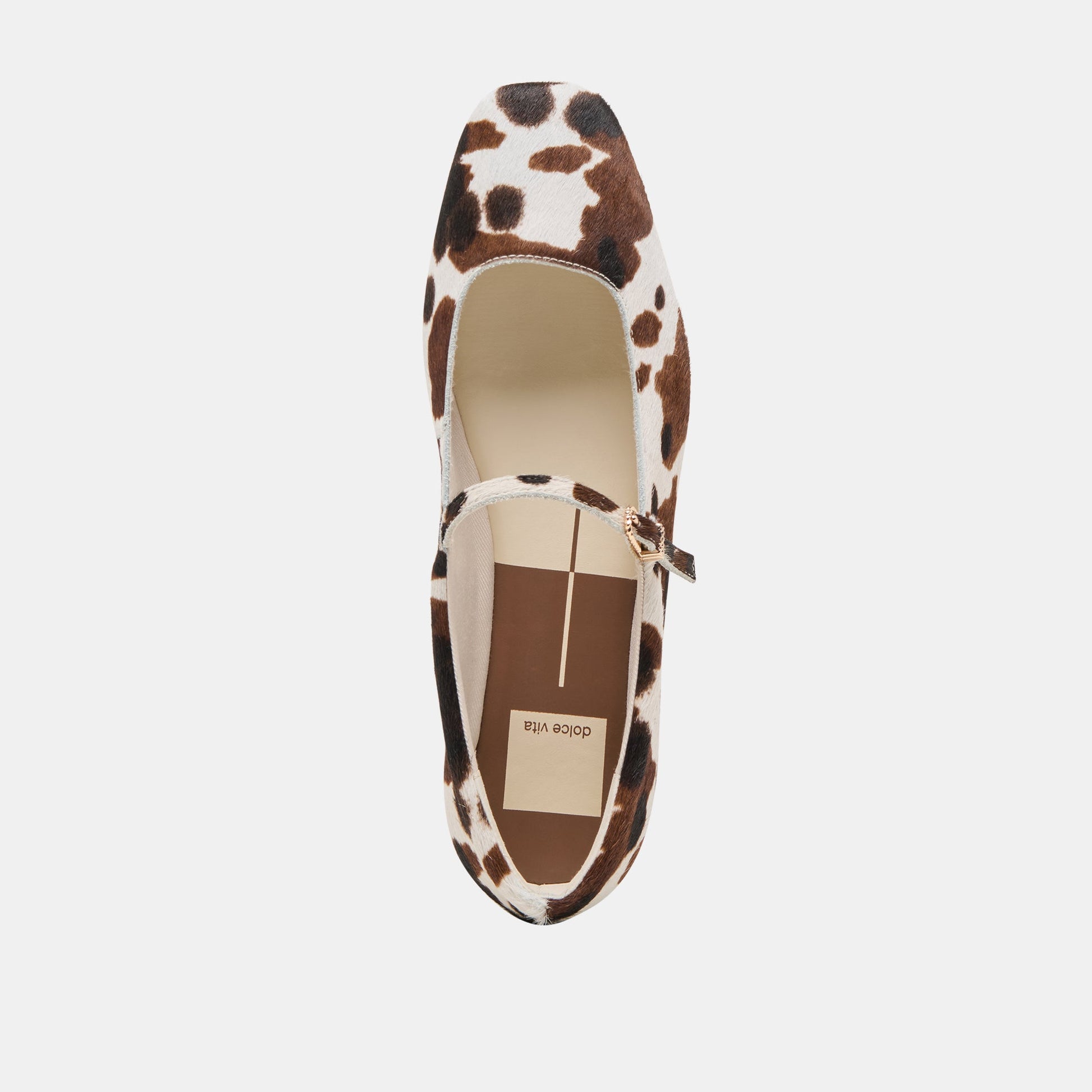 Dolce Vita Reyes Cocoa Taurus Calf Hair Ballet Flats