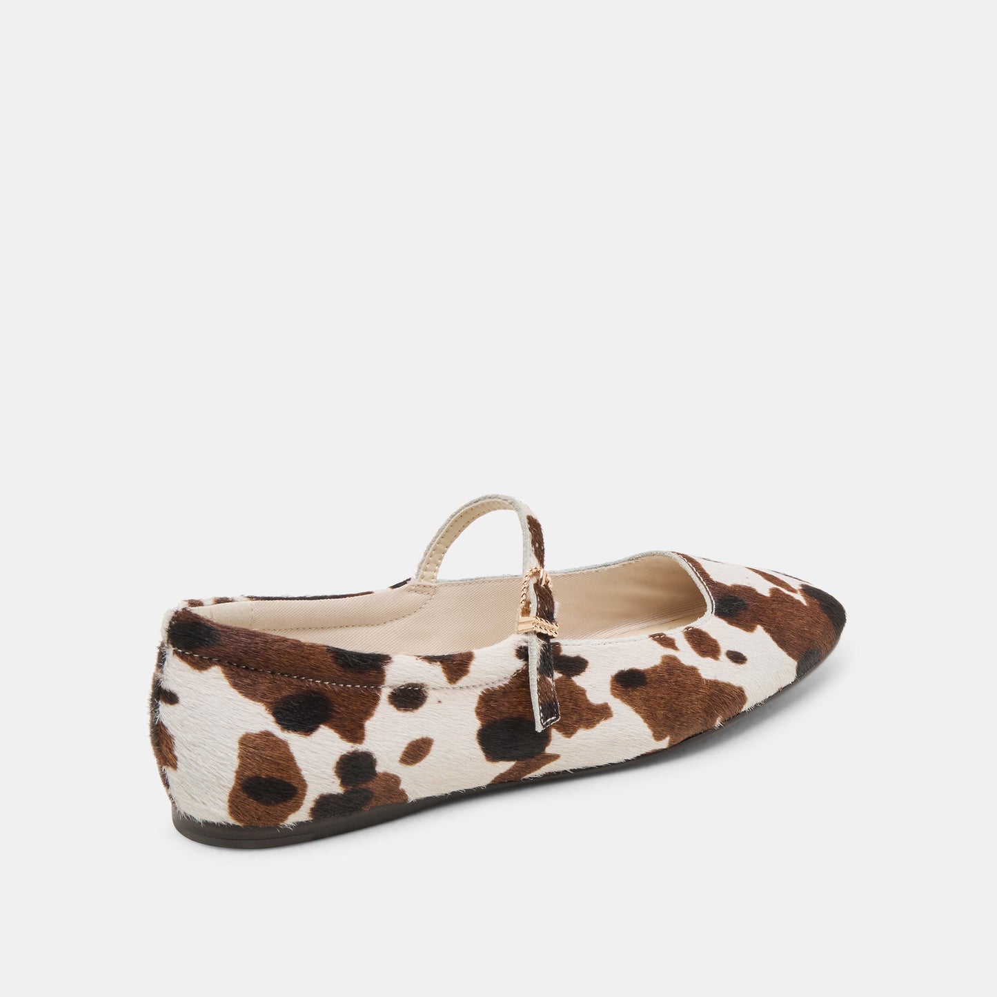 Dolce Vita Reyes Cocoa Taurus Calf Hair Ballet Flats