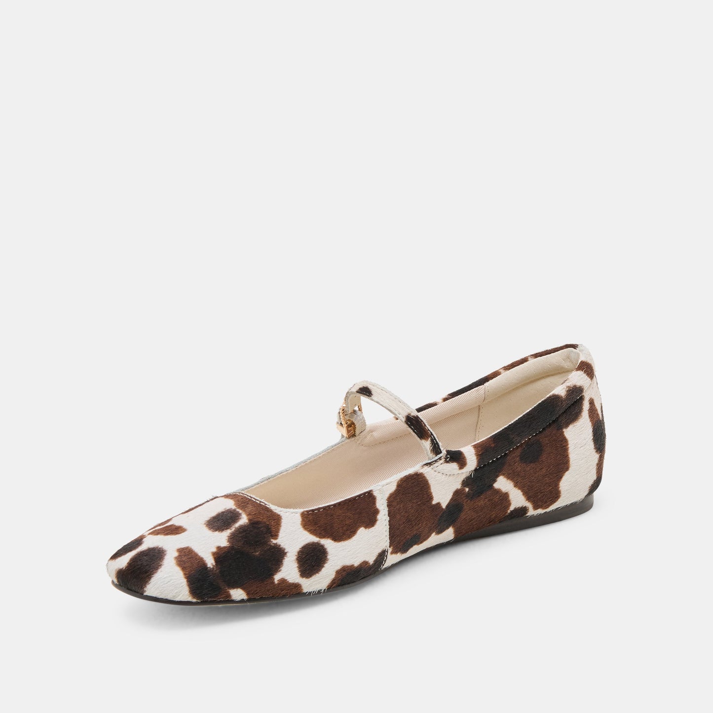 Dolce Vita Reyes Cocoa Taurus Calf Hair Ballet Flats