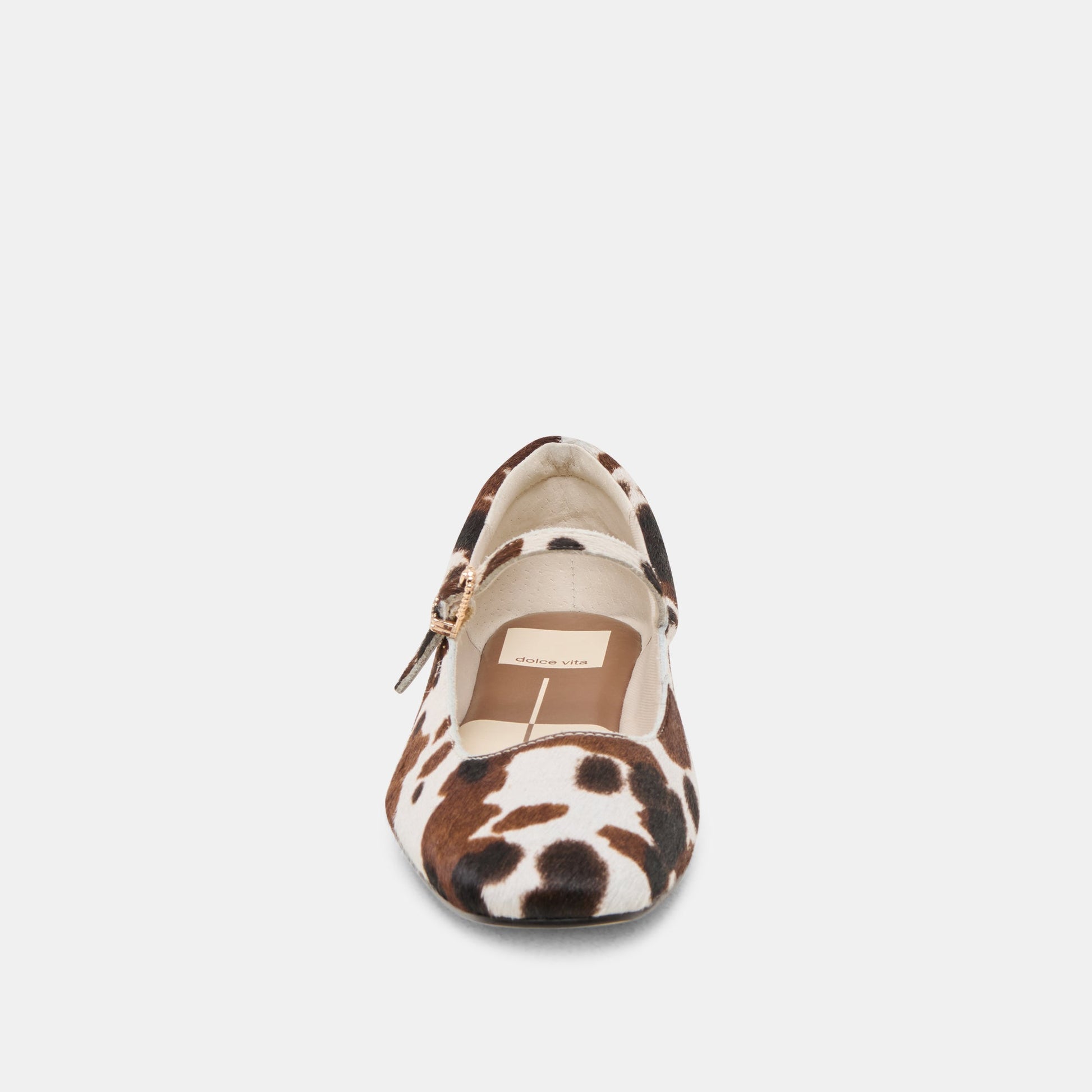 Dolce Vita Reyes Cocoa Taurus Calf Hair Ballet Flats