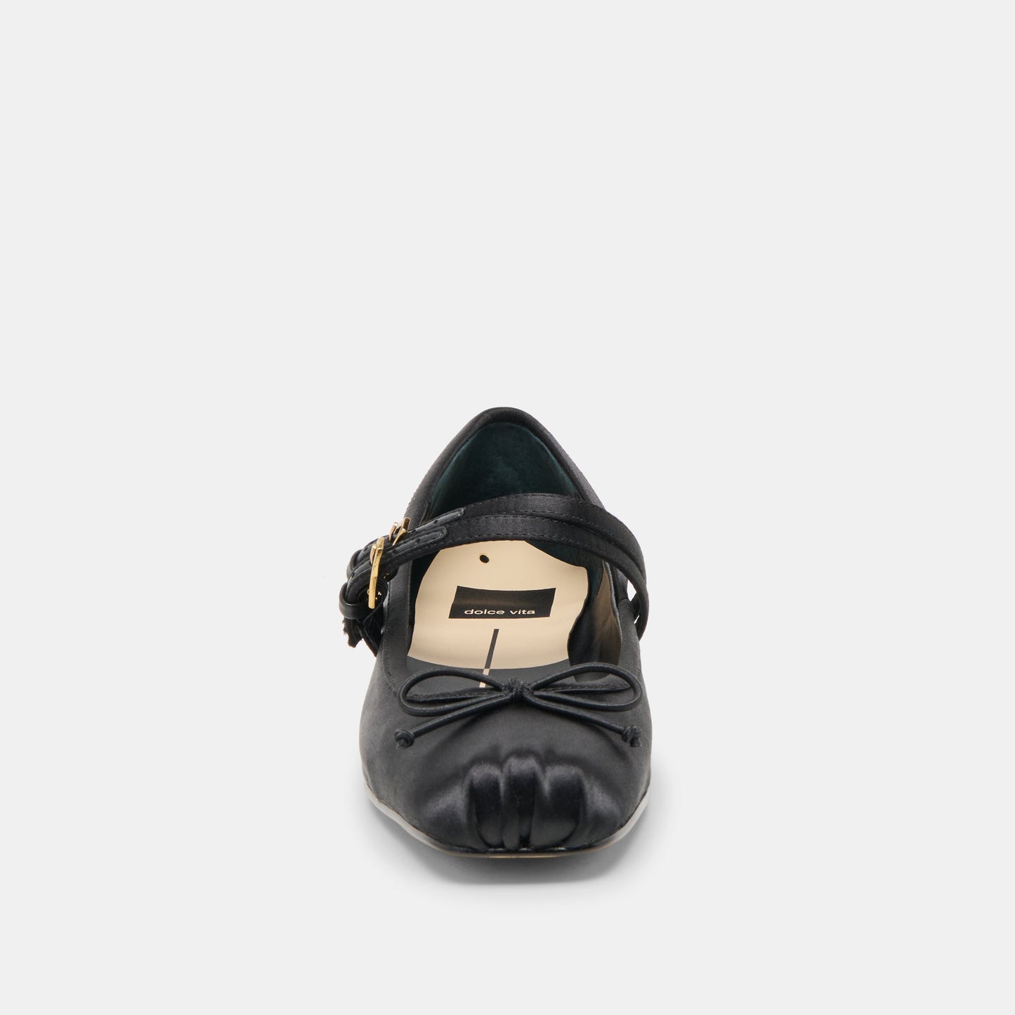 Dolce Vita Gibsen Onyx Satin Ballet Flats