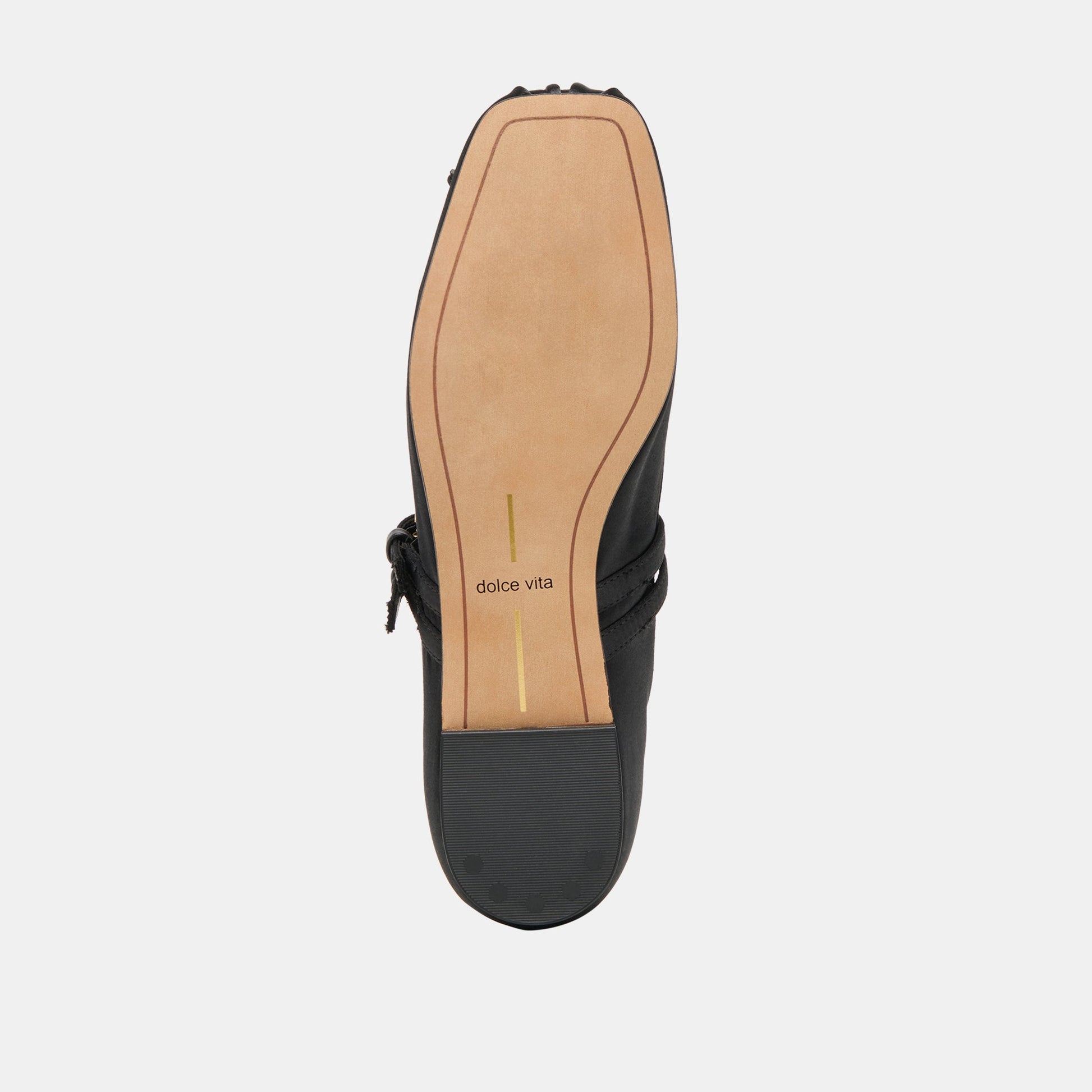 Dolce Vita Gibsen Onyx Satin Ballet Flats