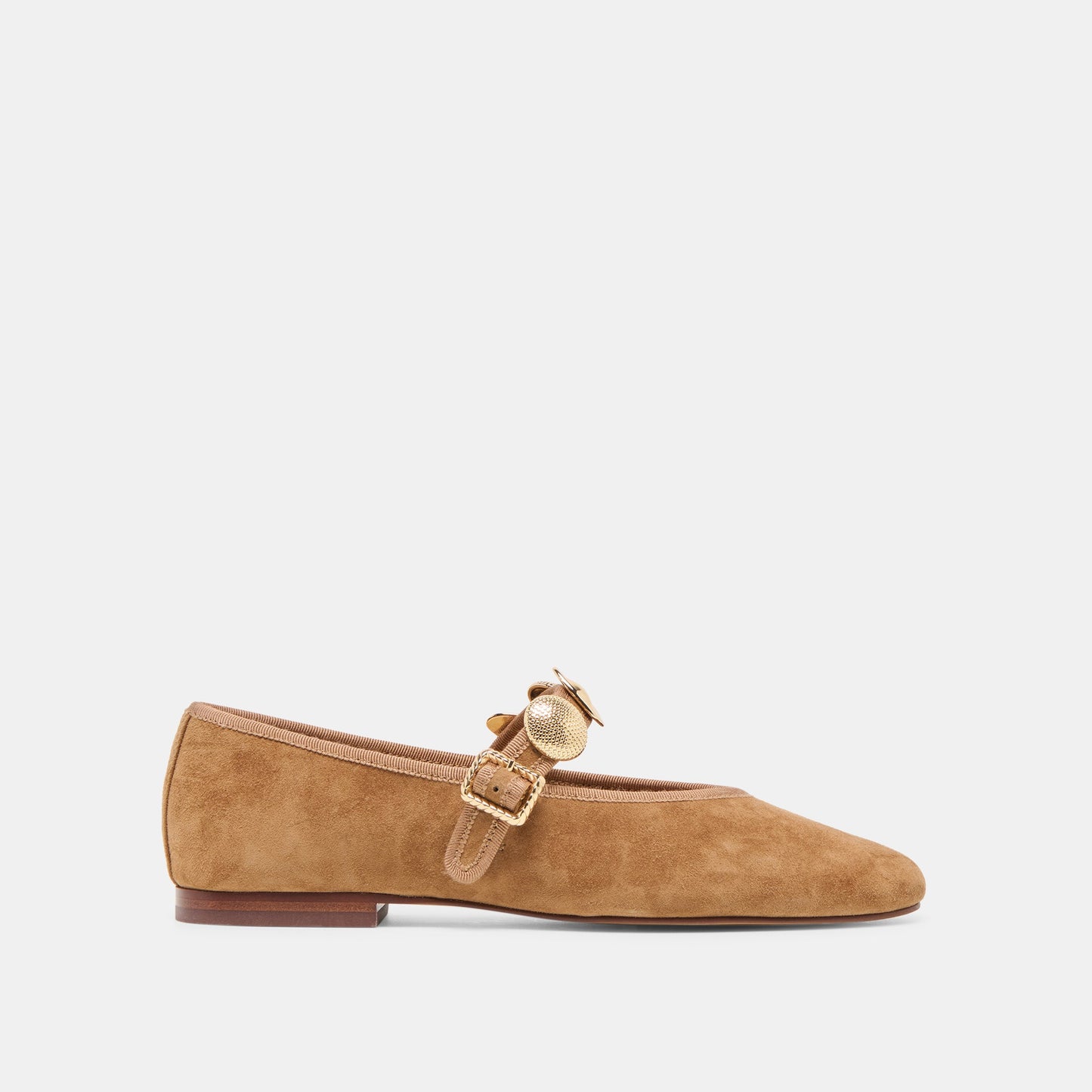 Dolce Vita Relan Lt Brown Suede Ballet Flats