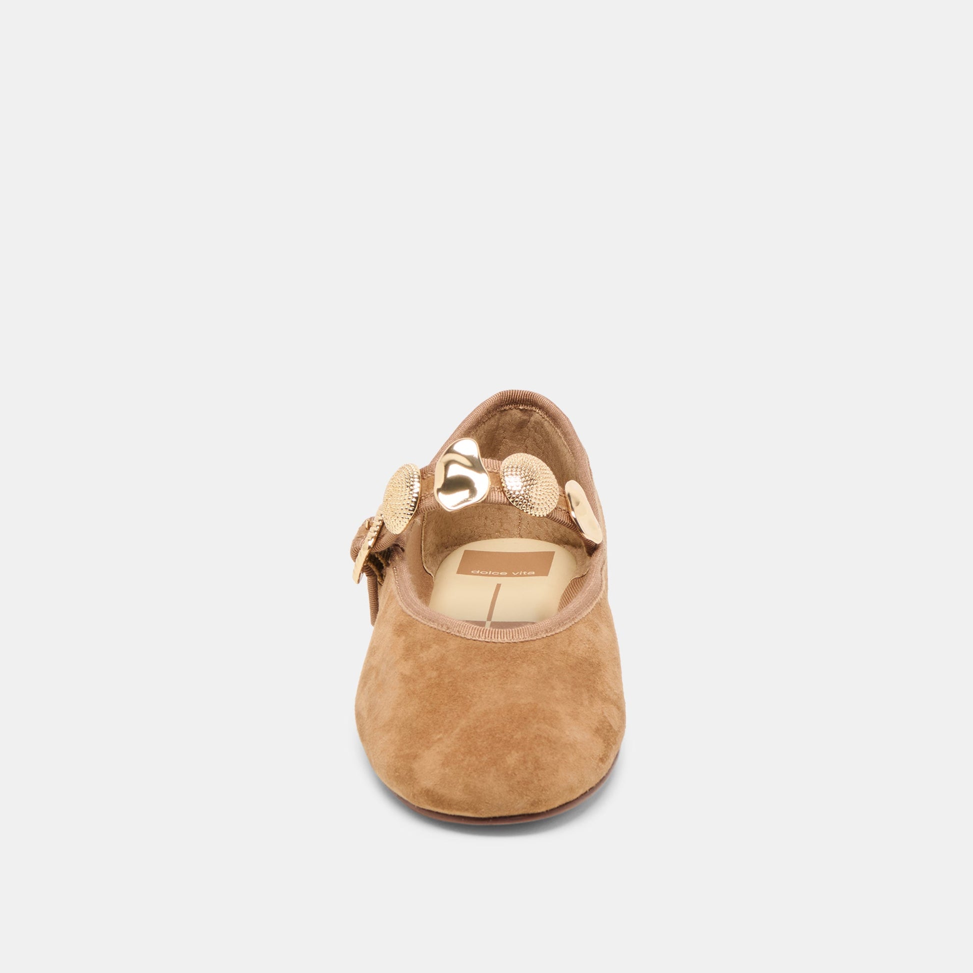 Dolce Vita Relan Lt Brown Suede Ballet Flats