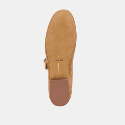 Dolce Vita Relan Lt Brown Suede Ballet Flats