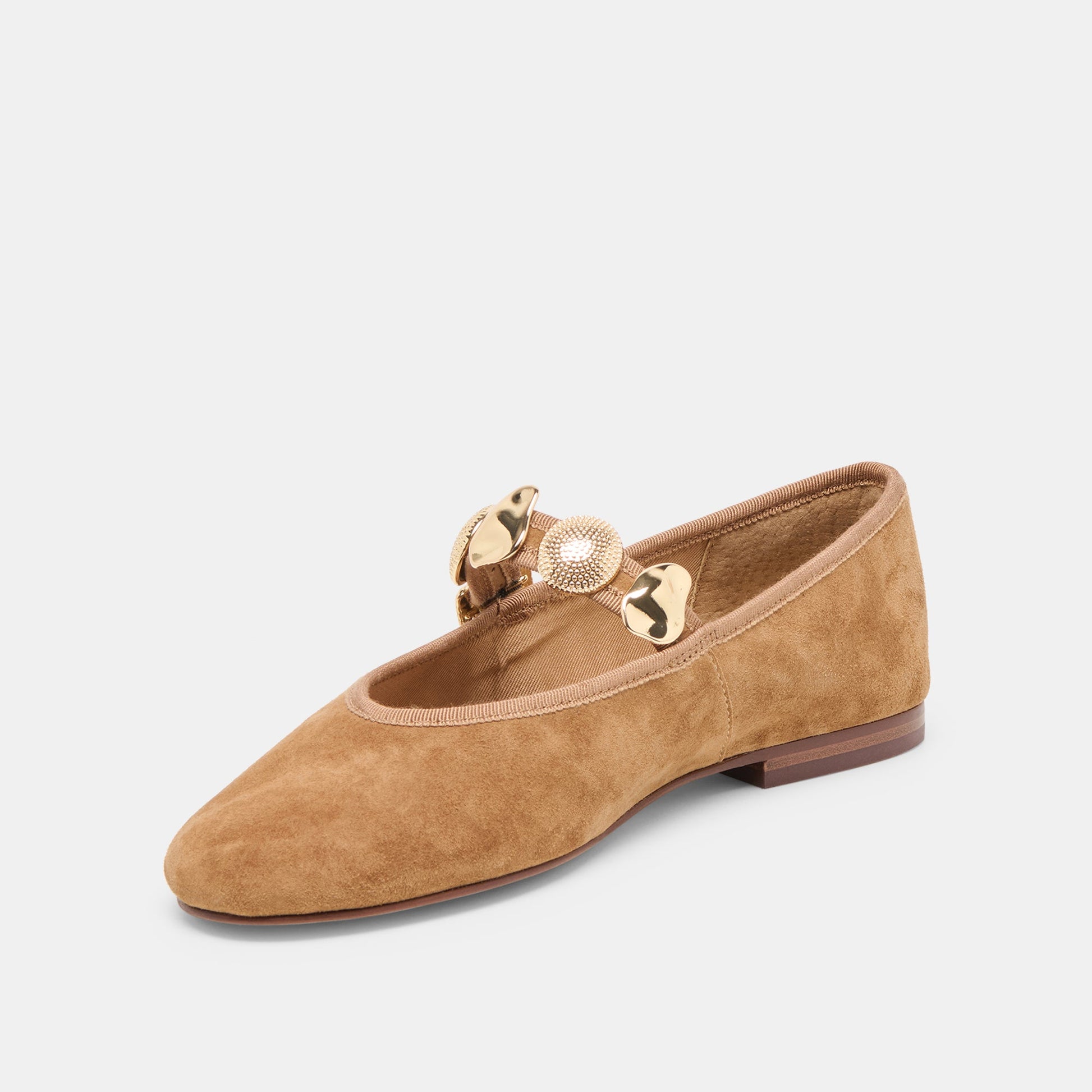 Dolce Vita Relan Lt Brown Suede Ballet Flats