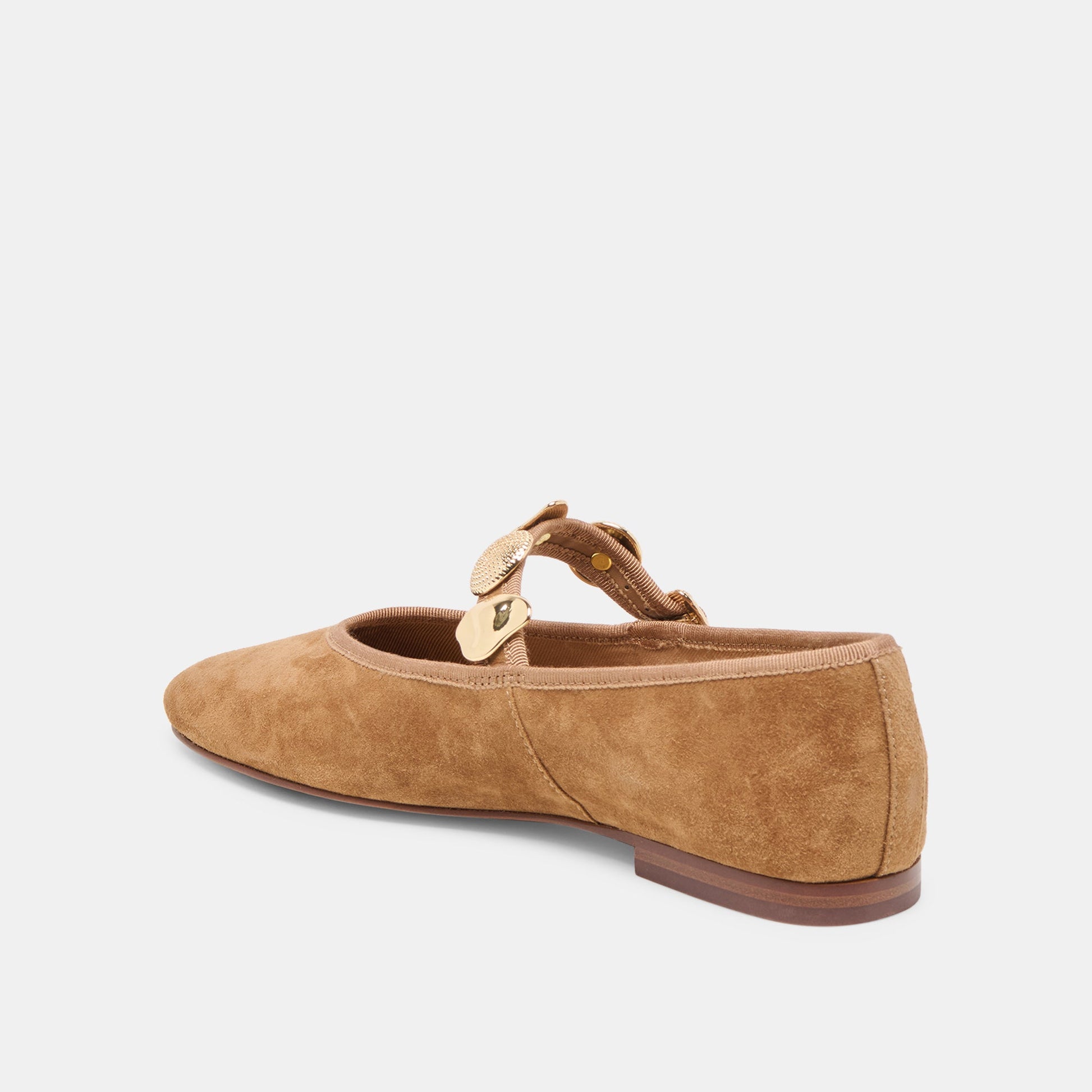 Dolce Vita Relan Lt Brown Suede Ballet Flats