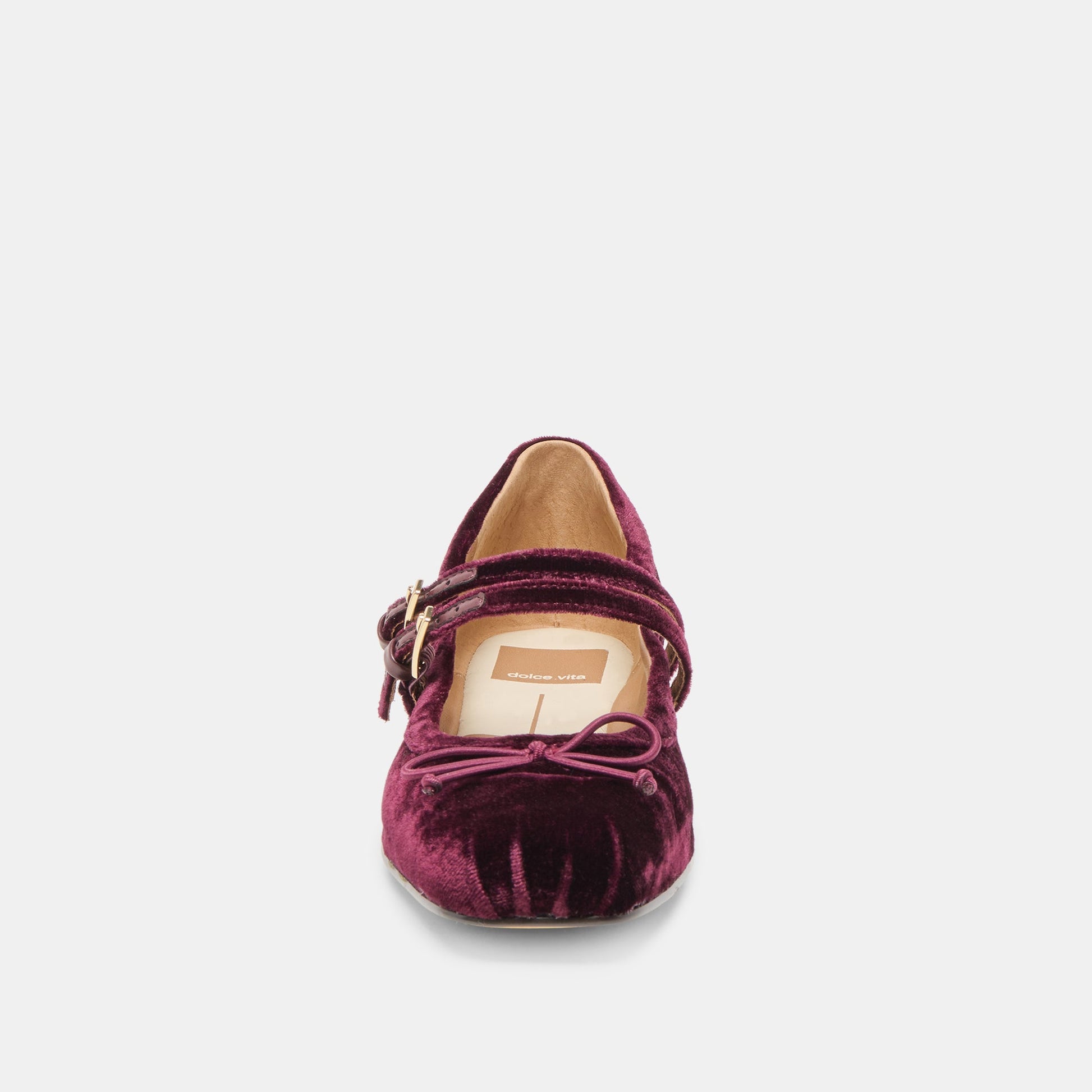 Dolce Vita Gibsen Burgundy Velvet Ballet Flats
