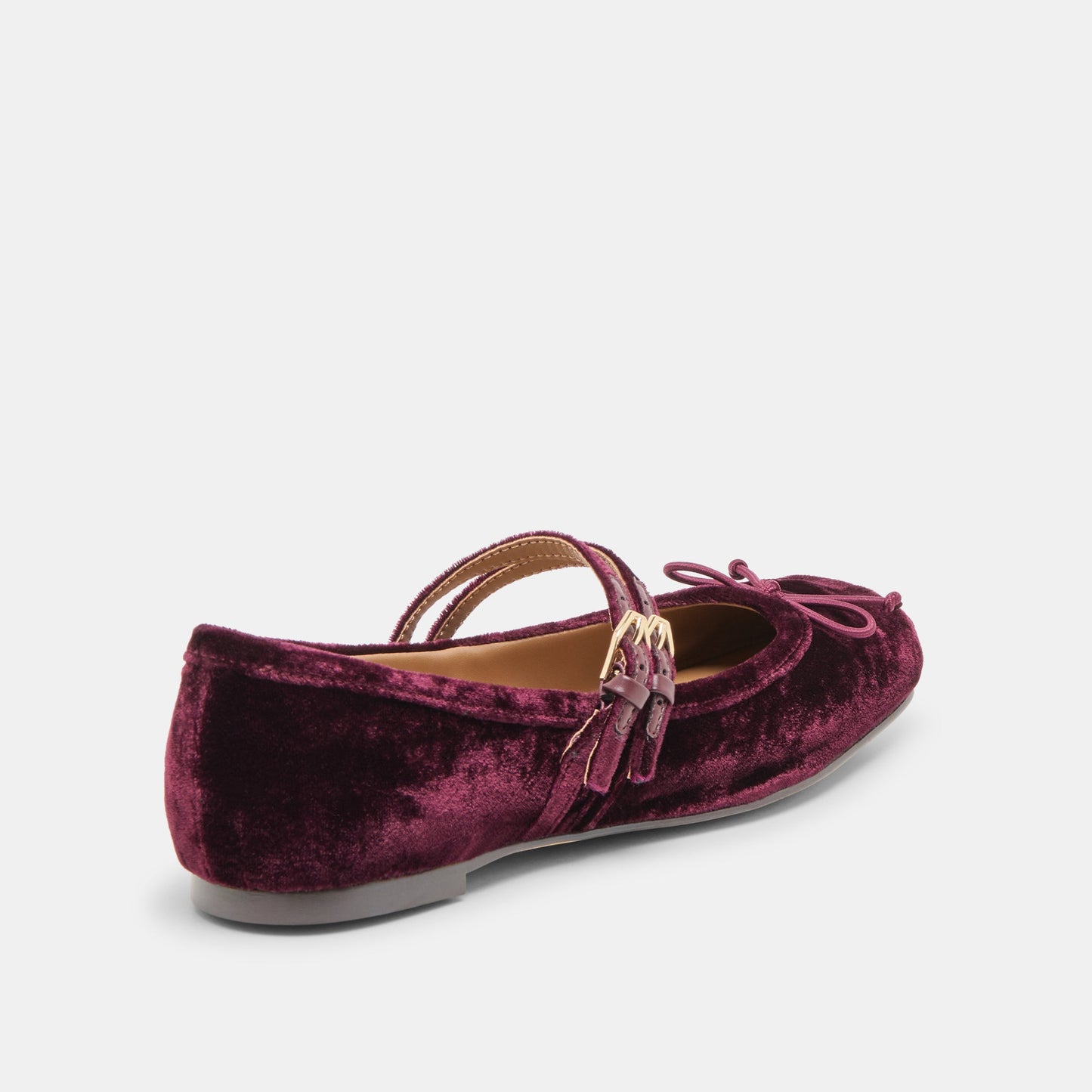 Dolce Vita Gibsen Burgundy Velvet Ballet Flats