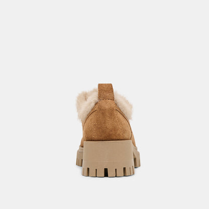 Dolce Vita Milza Plush Lt Brown Suede Loafers