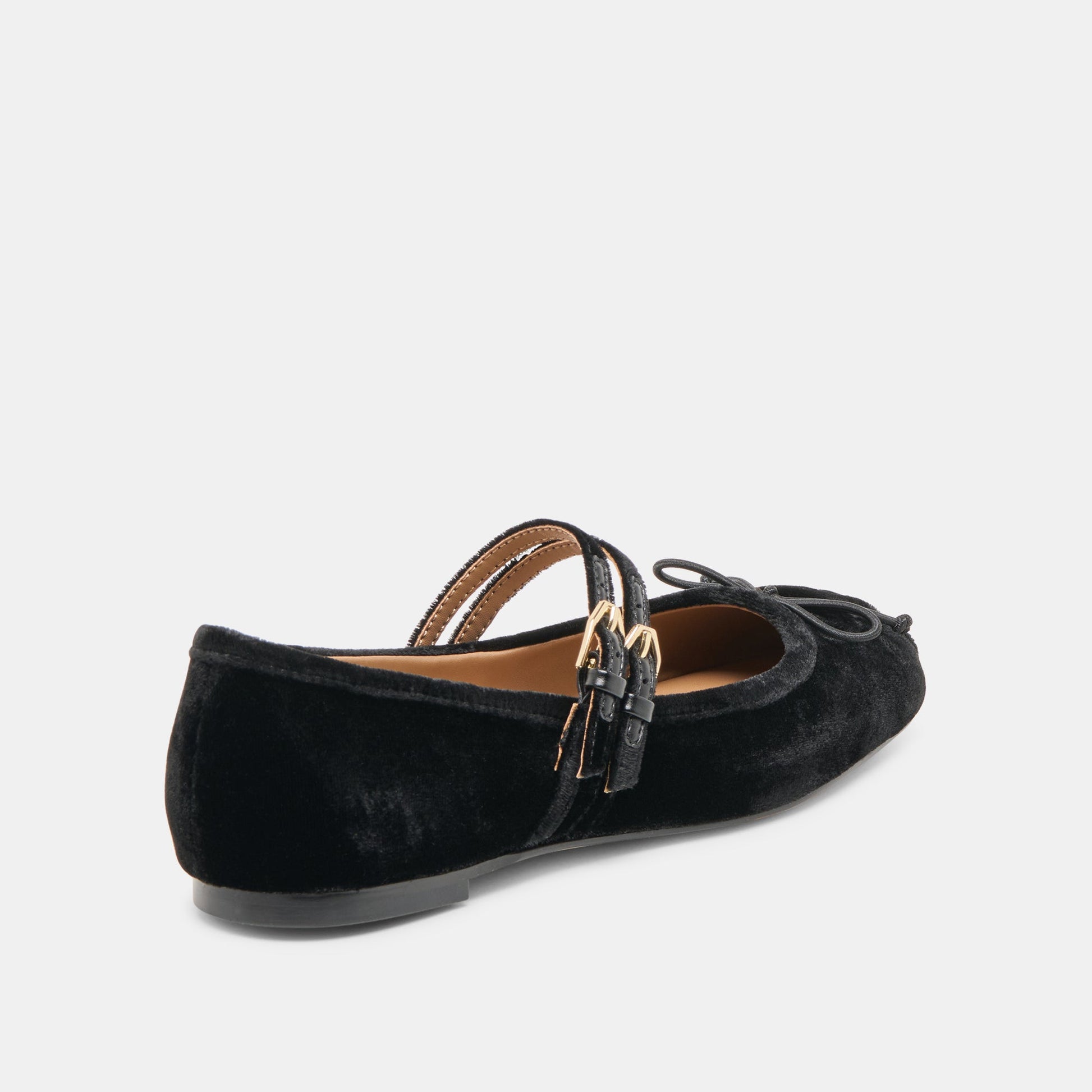 Dolce Vita Gibsen Nero Velvet Ballet Flats