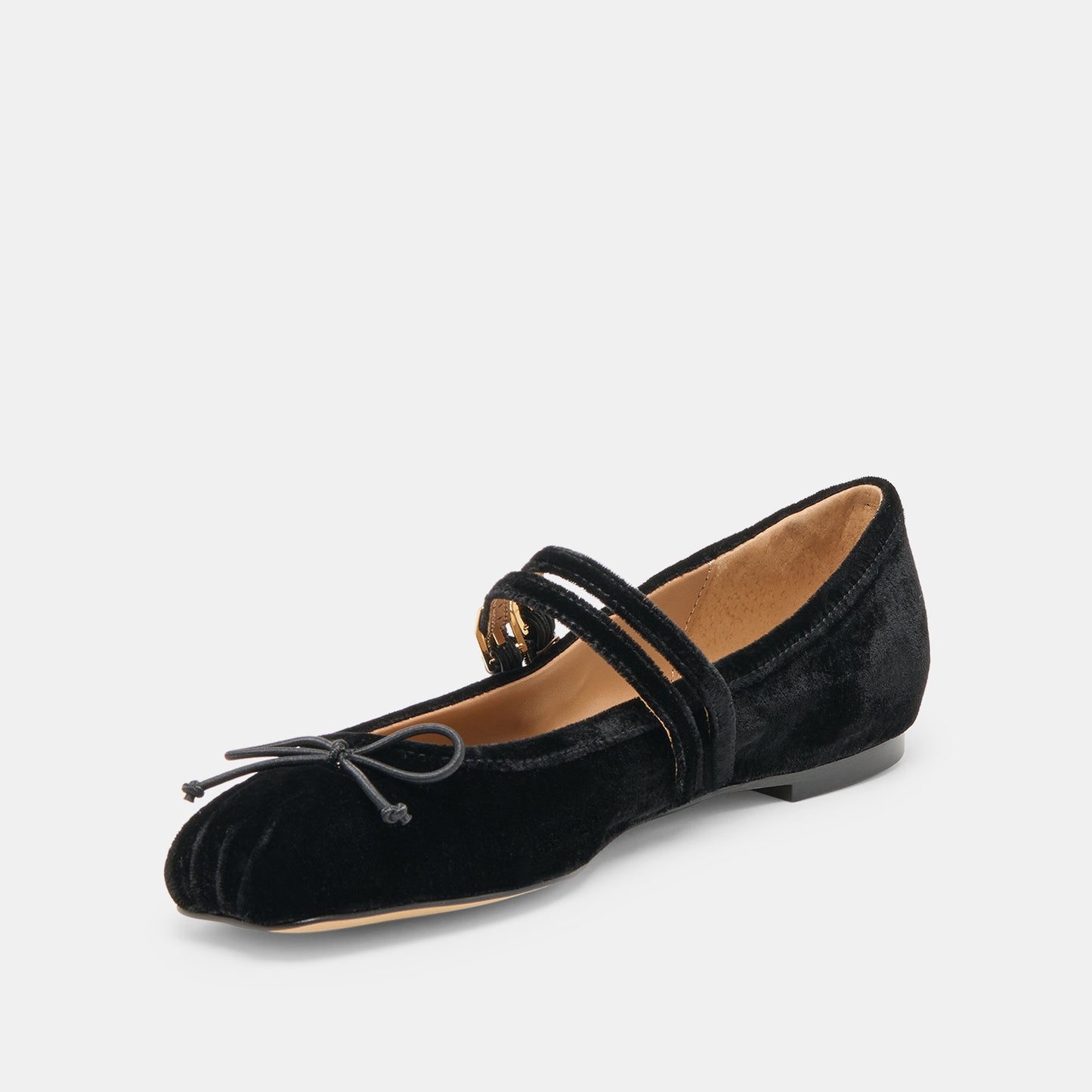 Dolce Vita Gibsen Nero Velvet Ballet Flats