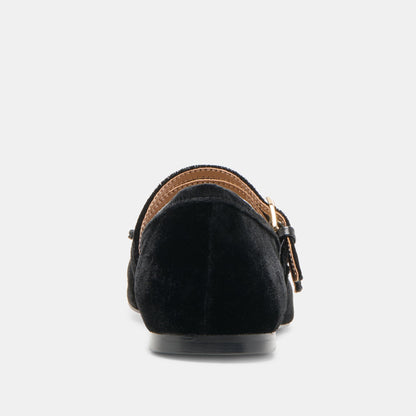 Dolce Vita Gibsen Nero Velvet Ballet Flats