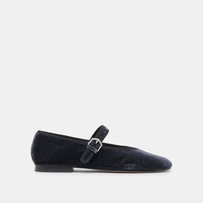 Dolce Vita ROSLYN BALLET FLATS DUSTY BLUE VELVET
