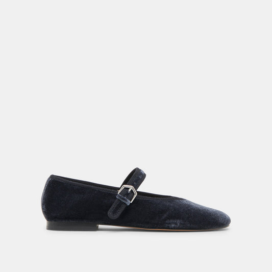 Dolce Vita ROSLYN BALLET FLATS DUSTY BLUE VELVET