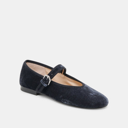 Dolce Vita ROSLYN BALLET FLATS DUSTY BLUE VELVET