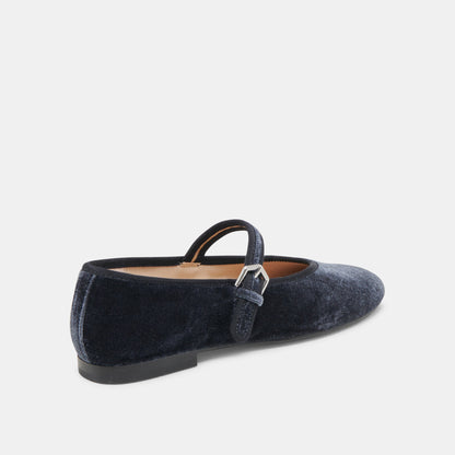 Dolce Vita ROSLYN BALLET FLATS DUSTY BLUE VELVET