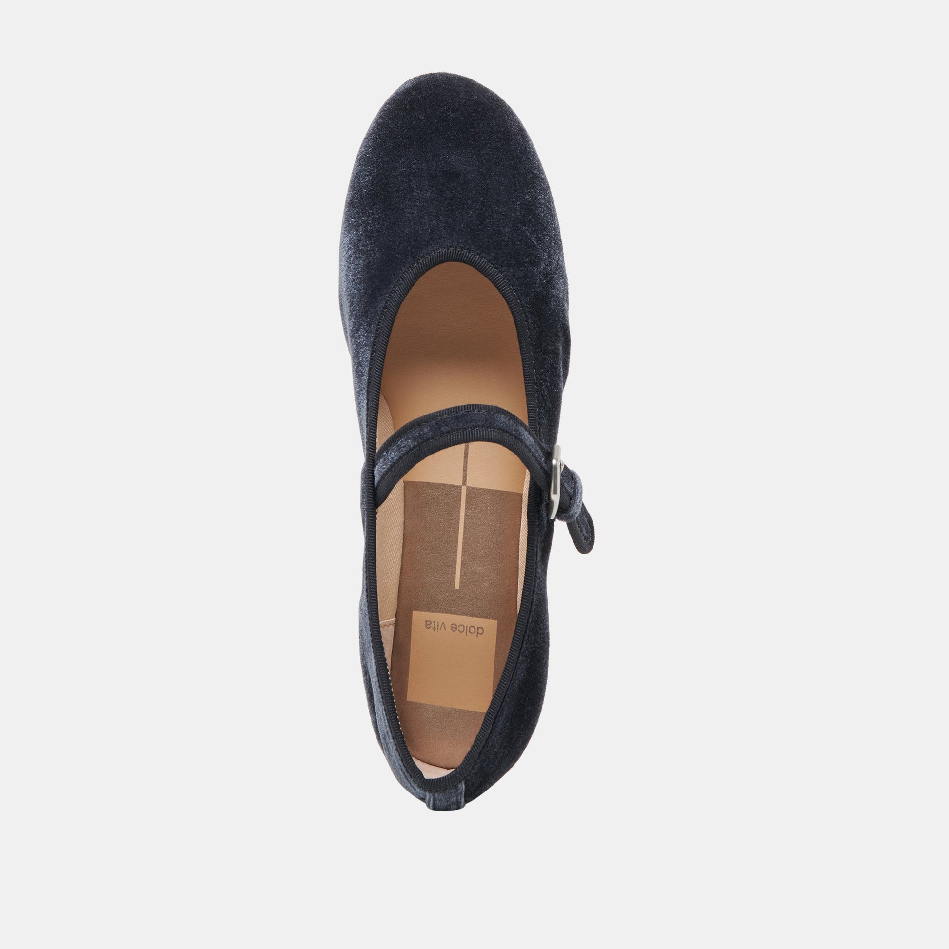 Dolce Vita ROSLYN BALLET FLATS DUSTY BLUE VELVET
