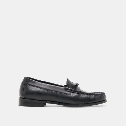 Dolce Vita Barney Black Leather Loafers
