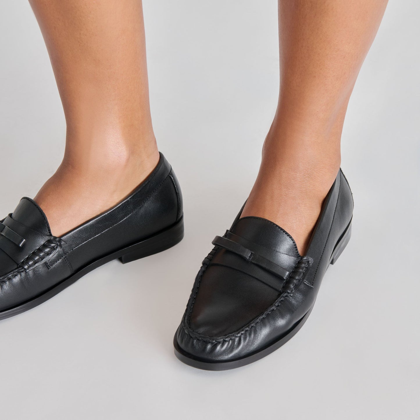 Dolce Vita Barney Black Leather Loafers