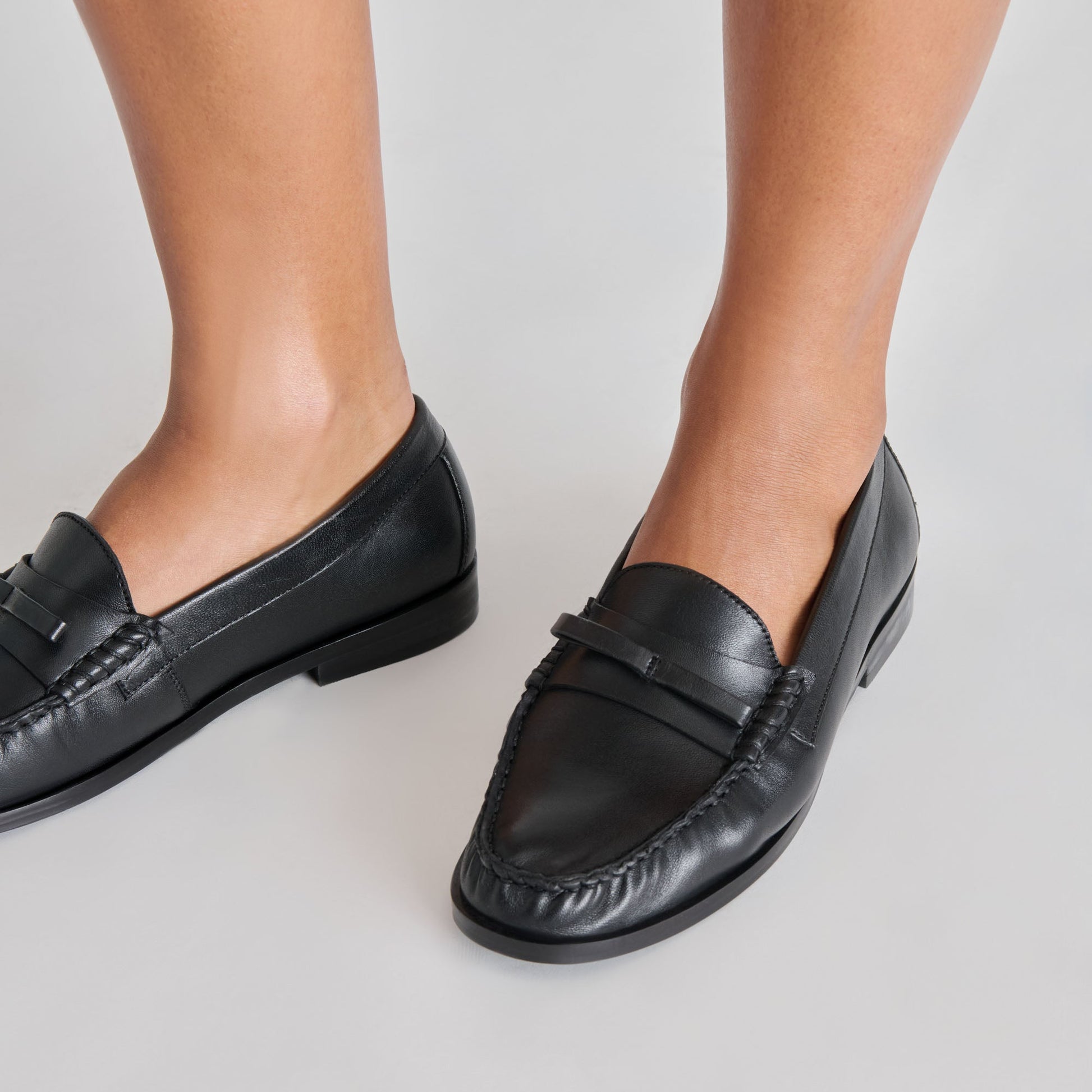 Dolce Vita Barney Black Leather Loafers