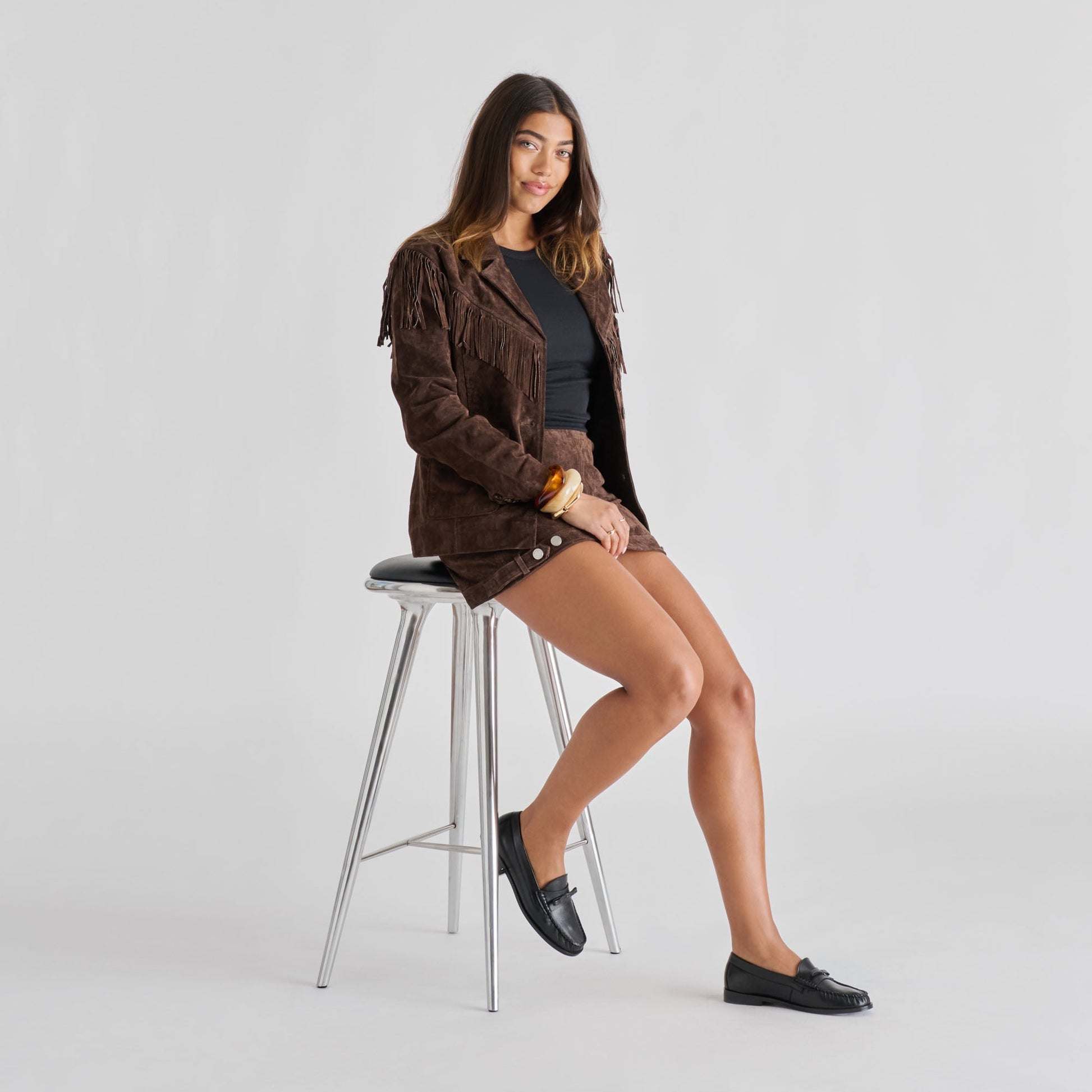 Dolce Vita Barney Black Leather Loafers