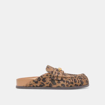 Dolce Vita Jodero Brown Leopard Printed Suede Flats