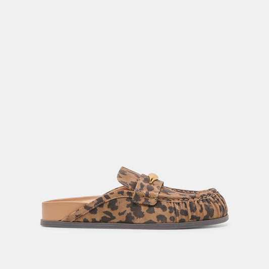 Dolce Vita Jodero Brown Leopard Printed Suede Flats