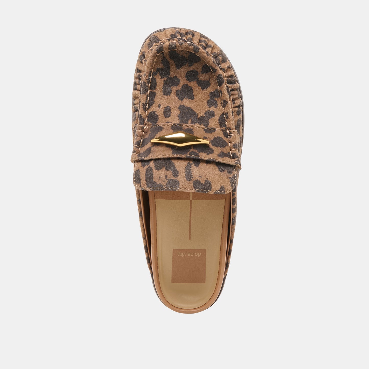 Dolce Vita Jodero Brown Leopard Printed Suede Flats