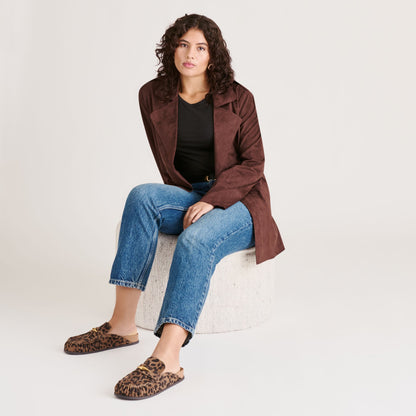 Dolce Vita Jodero Brown Leopard Printed Suede Flats