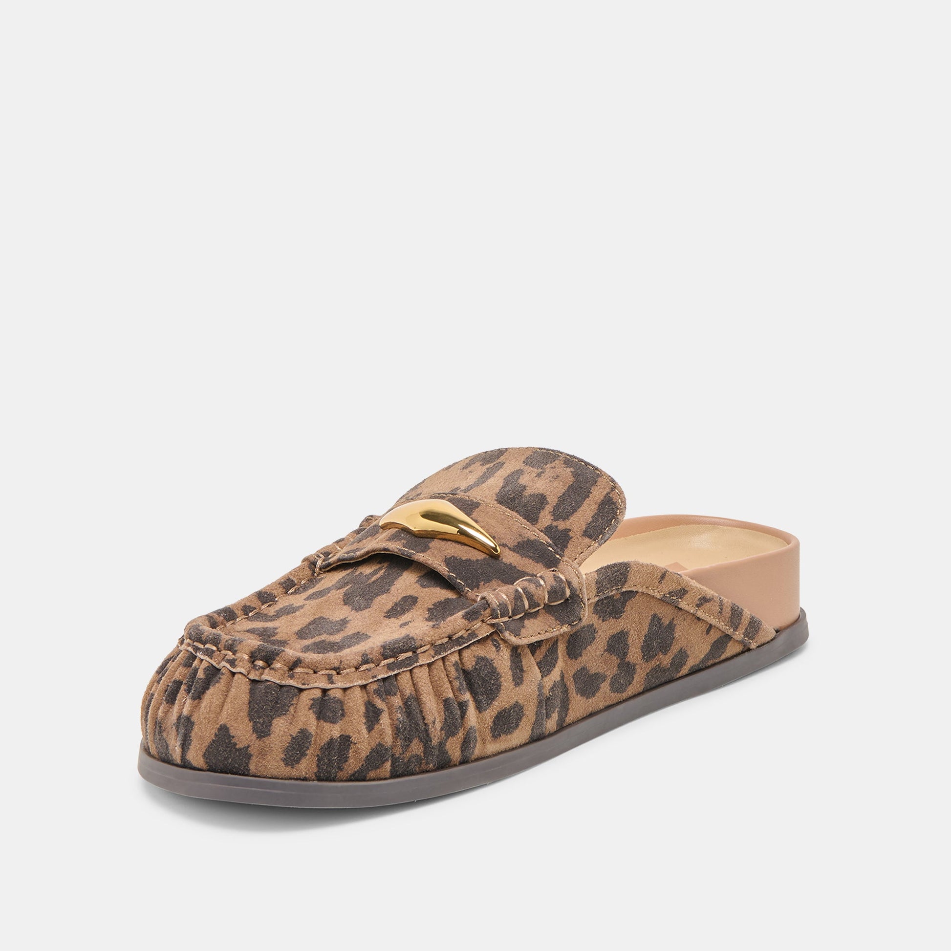 Dolce Vita Jodero Brown Leopard Printed Suede Flats