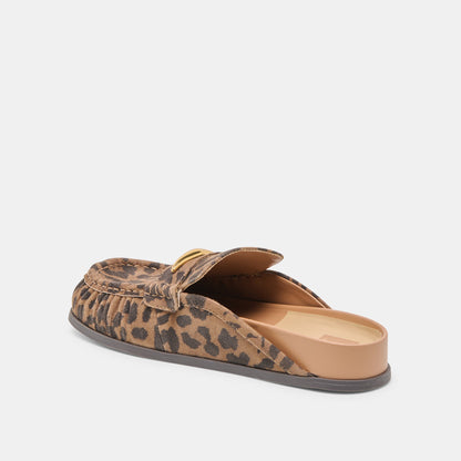 Dolce Vita Jodero Brown Leopard Printed Suede Flats