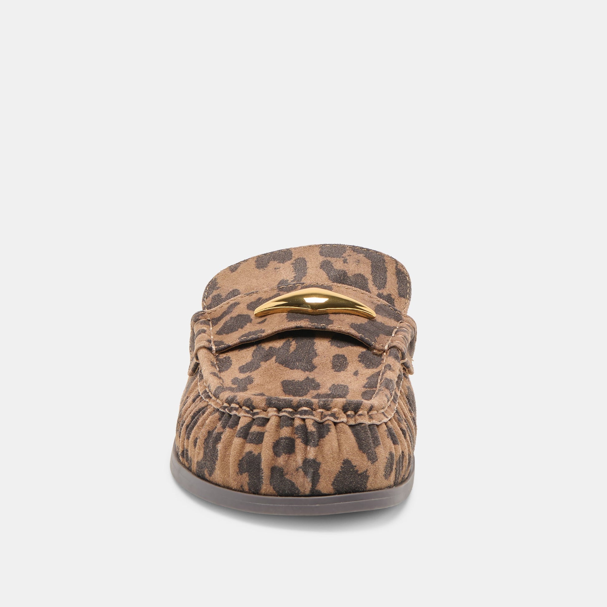 Dolce Vita Jodero Brown Leopard Printed Suede Flats