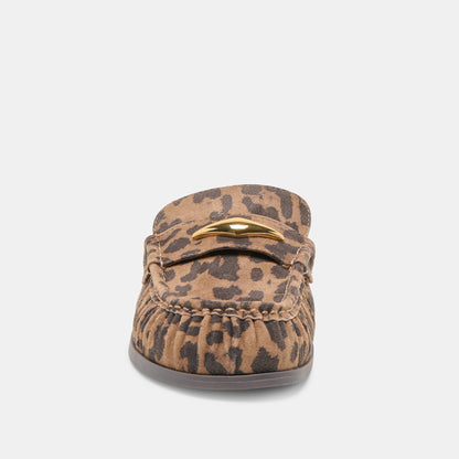 Dolce Vita Jodero Brown Leopard Printed Suede Flats