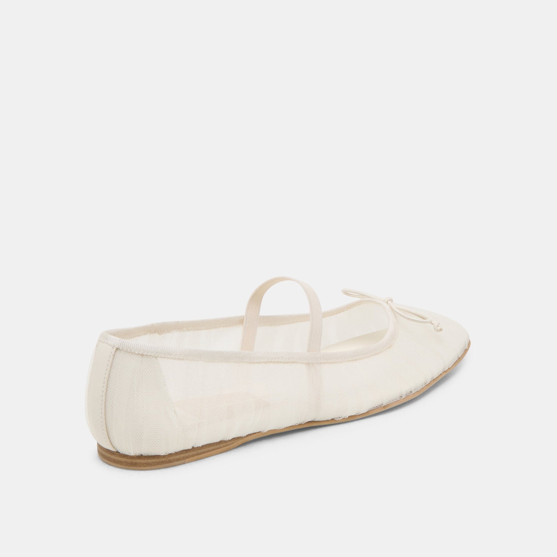 Dolce Vita Raeven White Tulle Ballet Flats